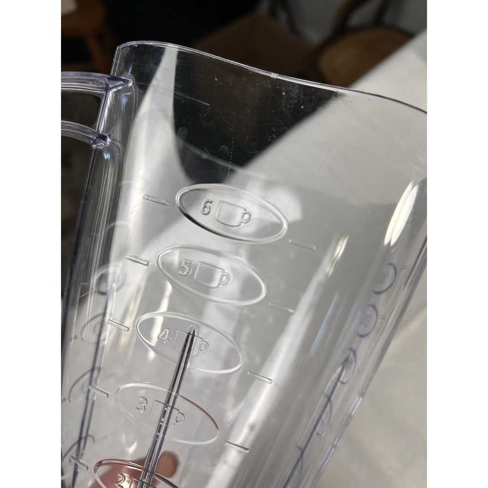 Oster Plastic Blender Jar Carafe Square Clover 6 Cup 1.5L Replacement Pitcher‎ - Picture 6 of 6